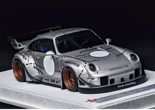 FuelMe 1/18 Porsche 993 RWB “Silver Pig” Resin Model