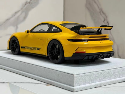 FuelMe Porsche 911 992 GT3 Racing Yellow 1/18 Resin Model