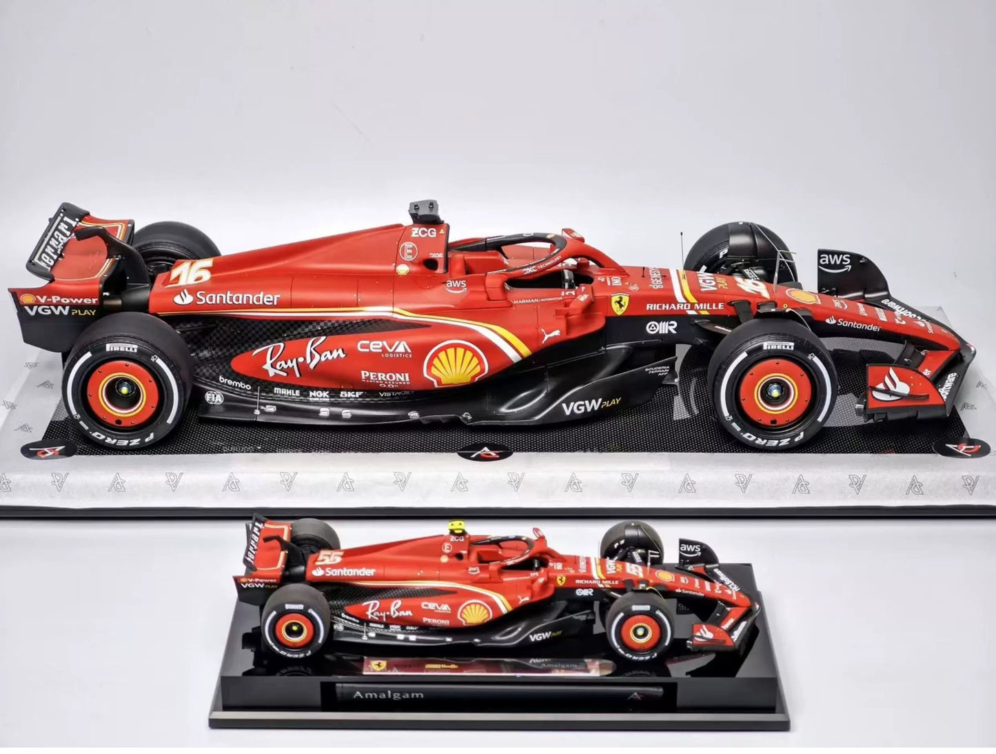 Amalgam 1/8 Ferrari SF-24 Formula 1 Resin Model – Charles Leclerc