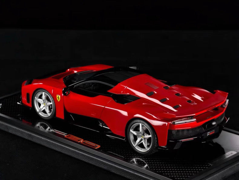 BBR 1/18 Ferrari F80 Resin Model Red Carbon Base Edition