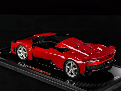 BBR 1/18 Ferrari F80 Resin Model Red Carbon Base Edition