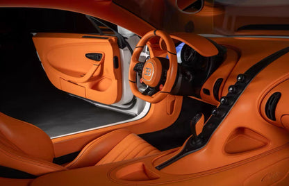 Davis & Giovanni 1/18 Bugatti Chiron Pur Sport “Red Dragon” – White/Orange – Limited to 20