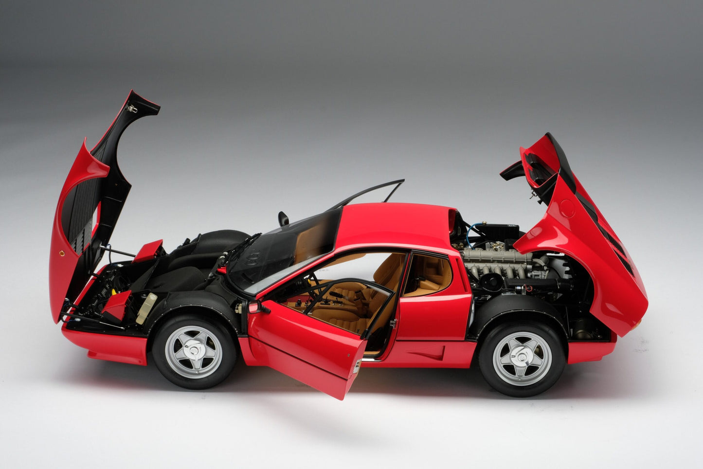 Amalgam 1/8 Ferrari BB 512i (1981) – Red Resin Model | Air Shipping from China