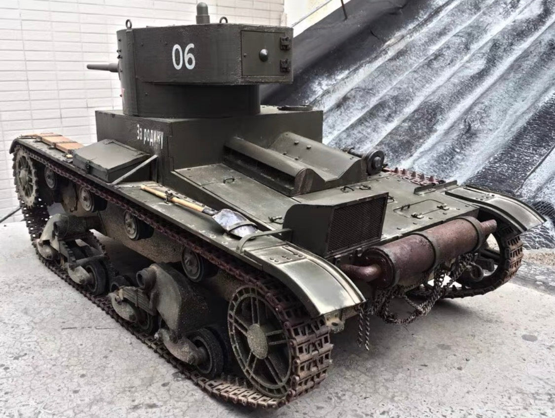 1/6 Scale Soviet T-26 Light Tank Full Interior Custom Display Model