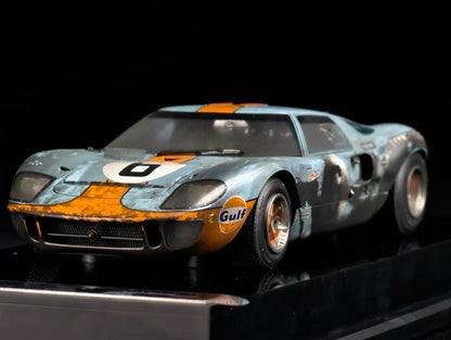Amalgam 1:18 Ford GT40 #6 Le Mans 1969 Winner Weathered Resin Model