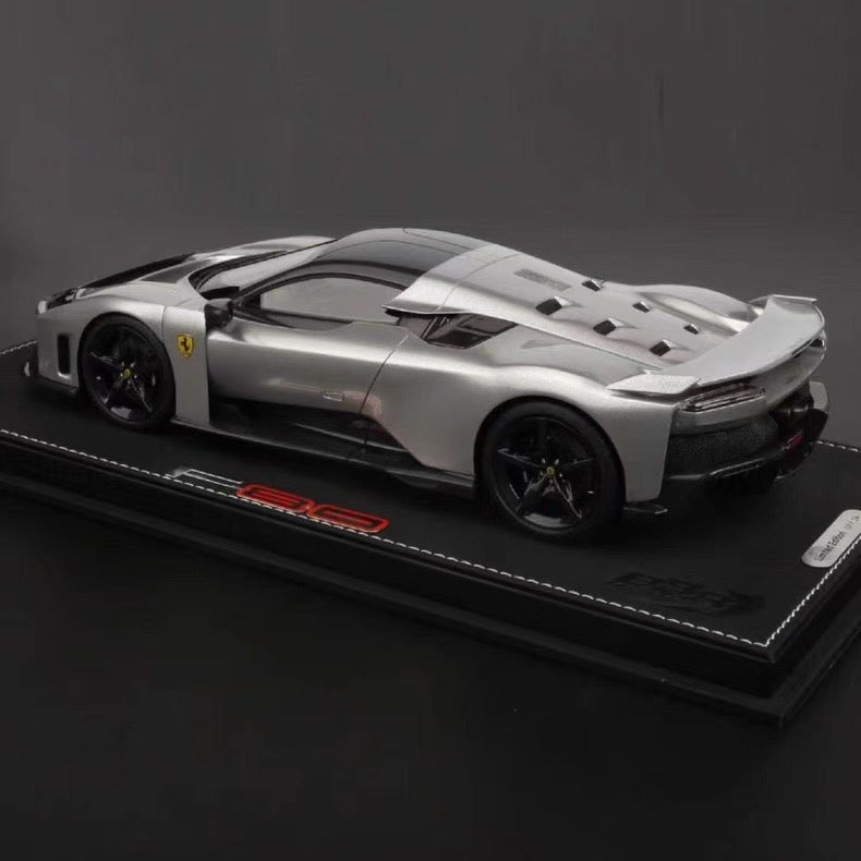 BBR 1/18 Ferrari F80 Aluminum Silver Resin Model
