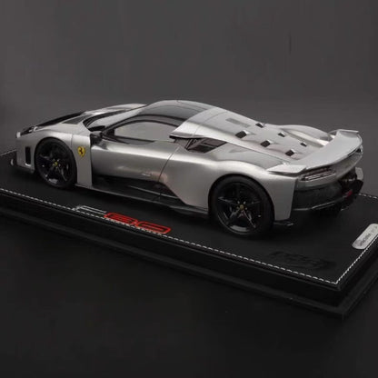 BBR 1/18 Ferrari F80 Aluminum Silver Resin Model