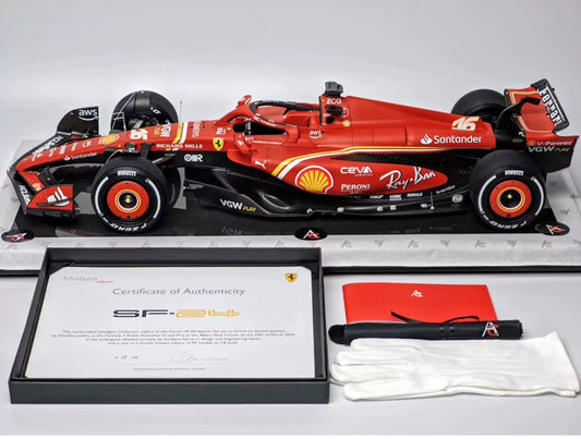 Amalgam 1/8 Ferrari SF-24 Formula 1 Resin Model – Charles Leclerc