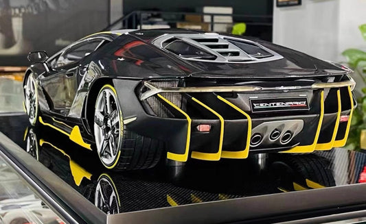 Amalgam 1/8 Lamborghini Centenario LP770-4 Roadster Black Carbon Limited #11