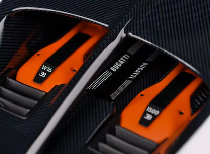 Davis & Giovanni 1/18 Bugatti Chiron Pur Sport “Red Dragon” – White/Orange – Limited to 20