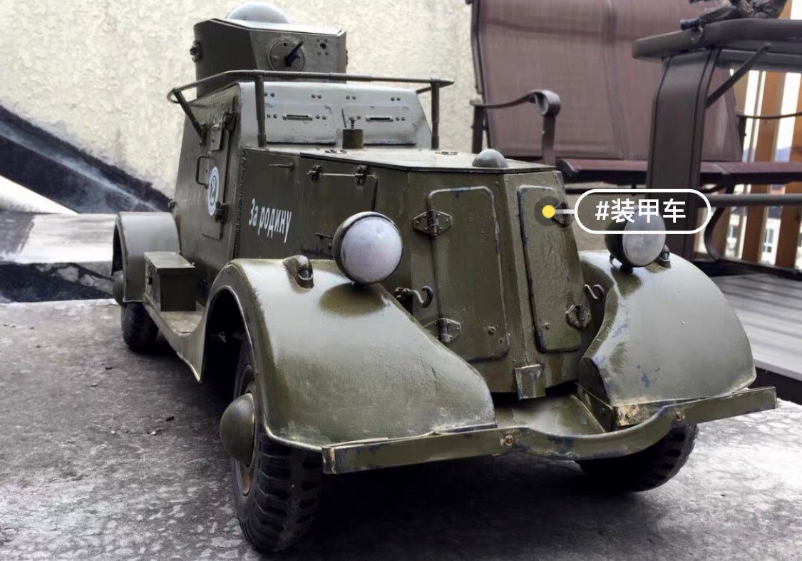 1/6 Scale WWII Soviet BA-20 Armored Reconnaissance Vehicle Model