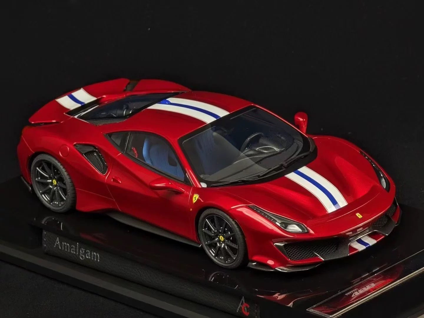 Amalgam 1/18 Ferrari 488 Pista Rosso Corsa Resin Model