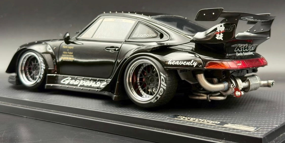 Ignition Model Porsche 911 (993) RWB Black 1/18 Resin Model