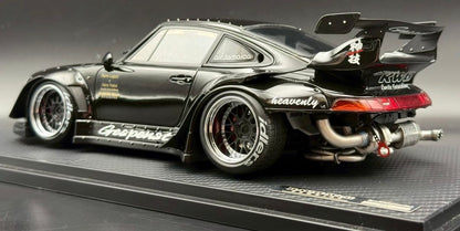 Ignition Model Porsche 911 (993) RWB Black 1/18 Resin Model
