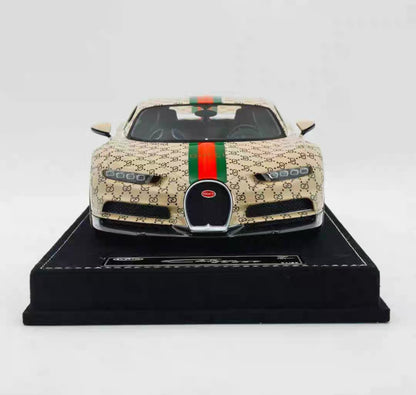 HH 1/18 Bugatti Chiron Resin Model – Gucci-Inspired Livery