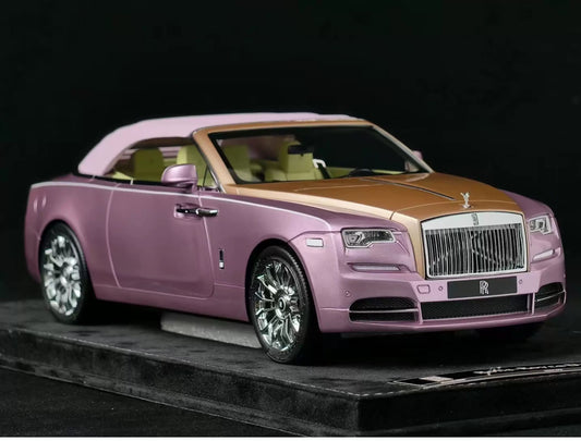 HH 1/18 Rolls-Royce Dawn Purple & Gold Two-Tone Resin Model