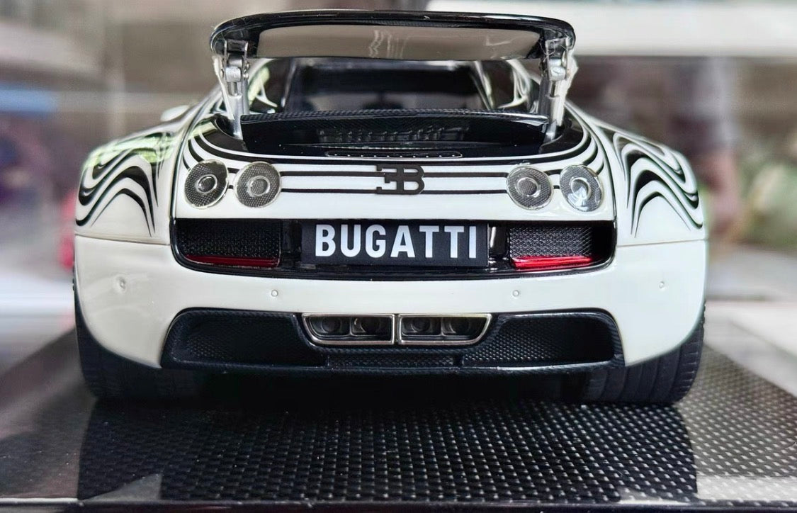 Dino Model 1/18 Bugatti Veyron Supercar Resin Model – Night Glow Blue Limited Edition