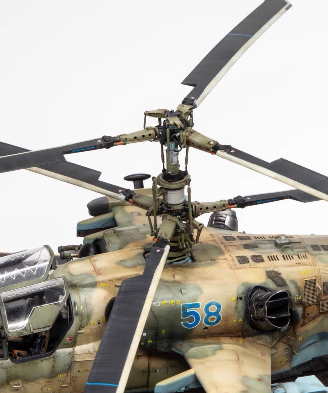Custom Built Kamov Ka-52 Alligator Desert Camouflage 1/48 Display Model