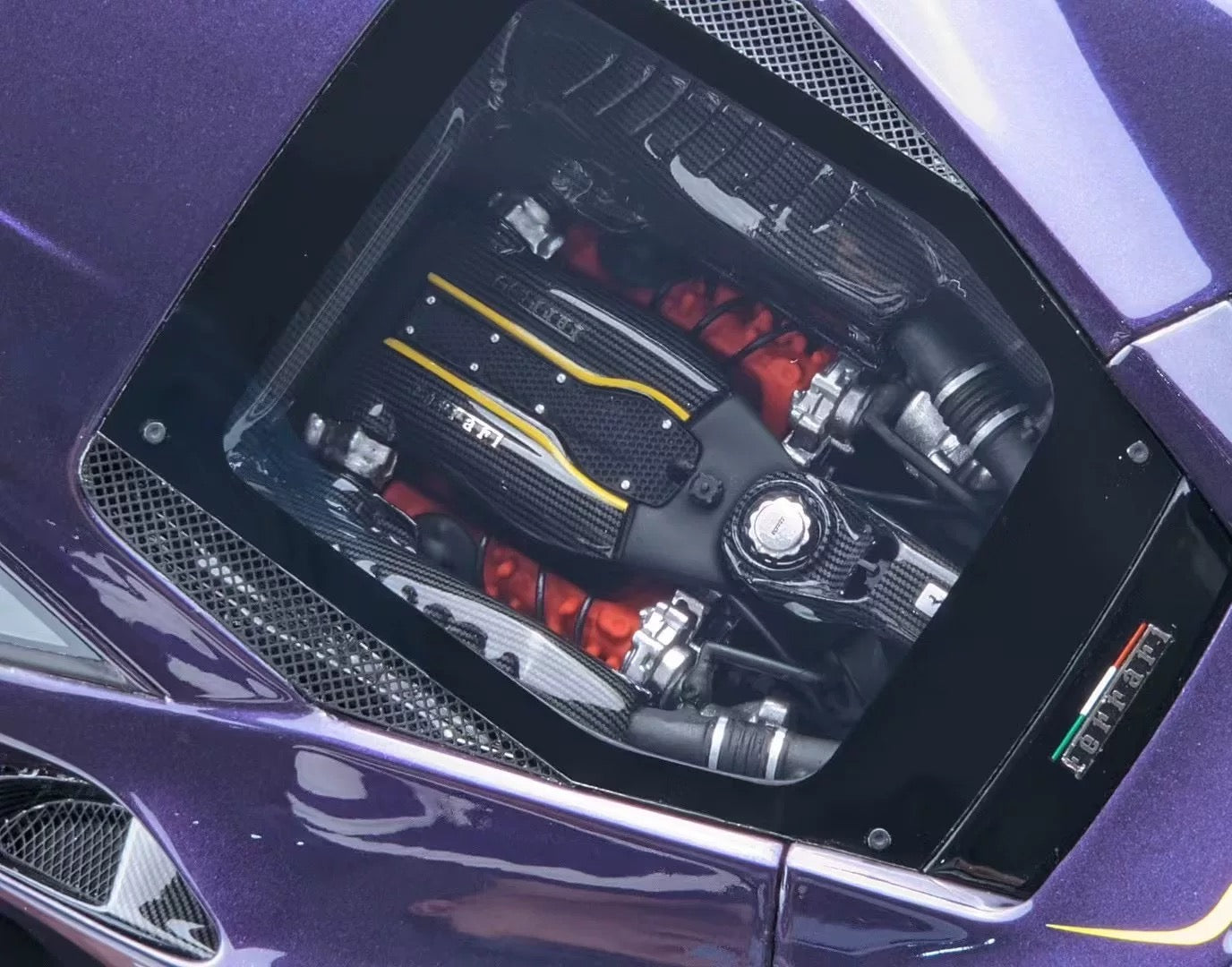 Amalgam 1/18 Ferrari 488 Pista Viola Resin Model