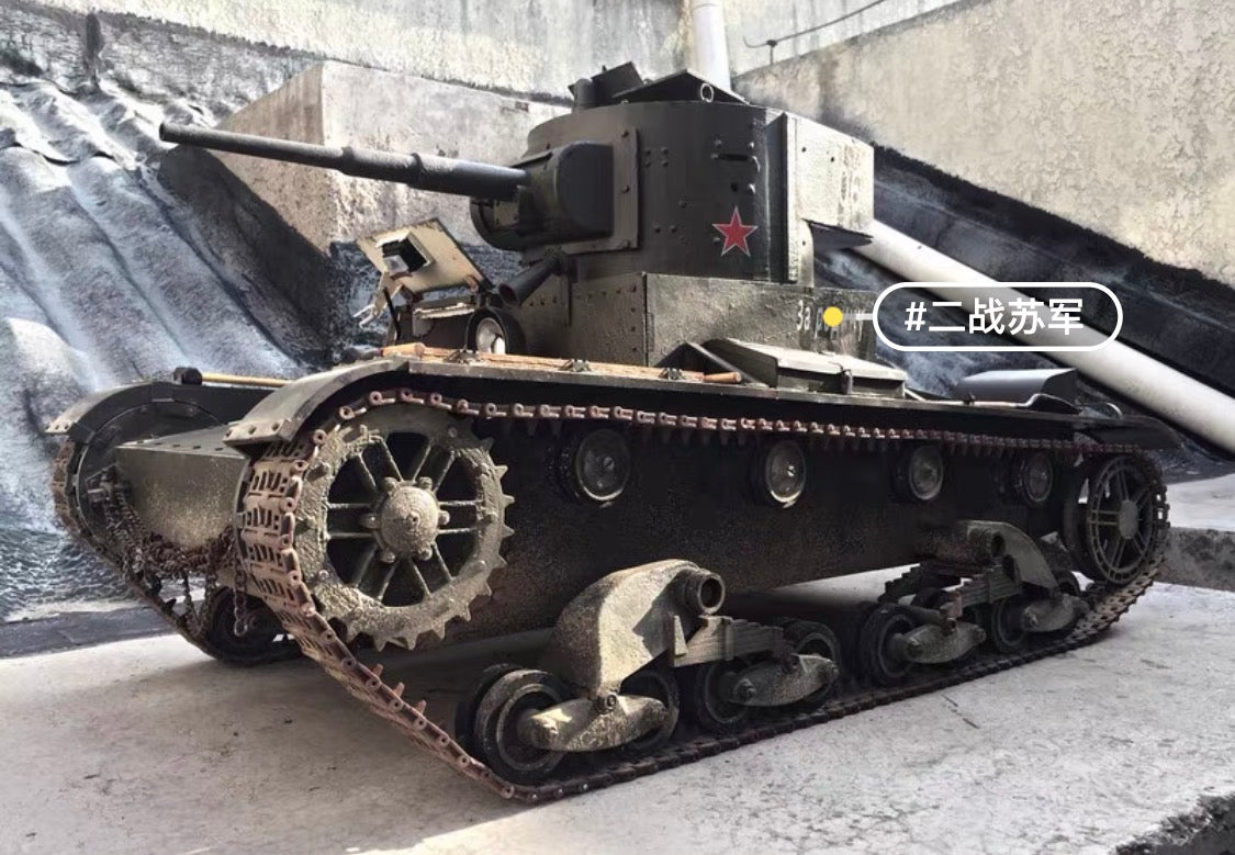 1/6 Scale Soviet T-26 Light Tank Full Interior Custom Display Model
