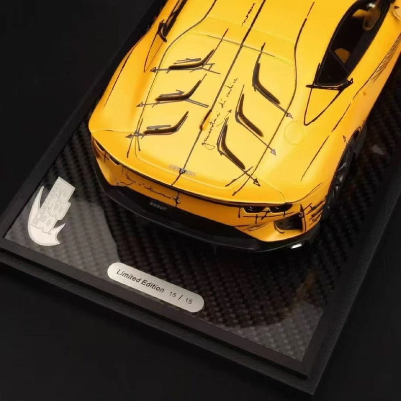 BBR 1/18 Ferrari 812 Competizione ART Series Resin Model