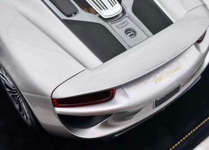 HH Model 1/8 Porsche 918 Spyder Silver Resin Model