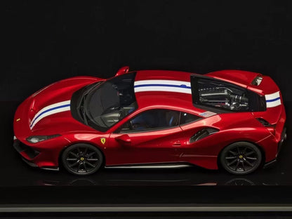 Amalgam 1/18 Ferrari 488 Pista Rosso Corsa Resin Model