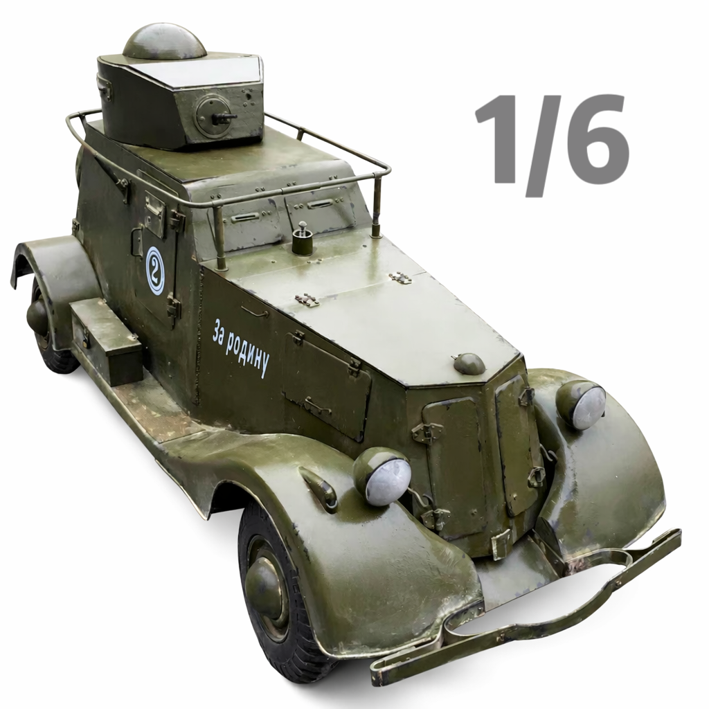 1/6 Scale WWII Soviet BA-20 Armored Reconnaissance Vehicle Model