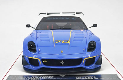 DG Model 1/18 Ferrari 599 XX EVO #70 Blue Resin Display Model