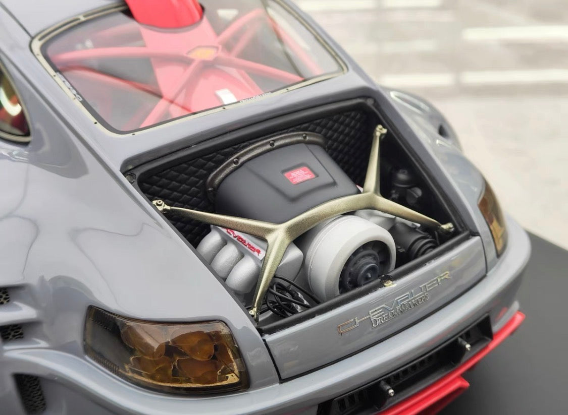 Dreamwalkers 1/18 Porsche 911 RWB Style Widebody Resin Model Grey