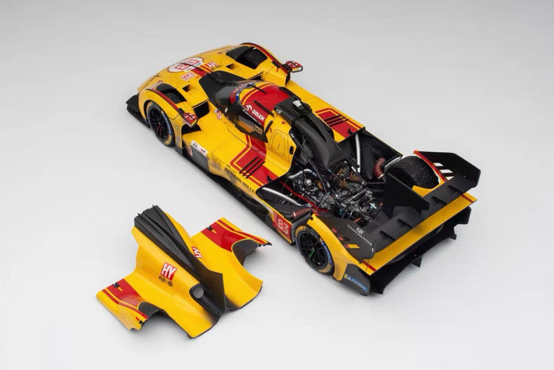 Amalgam 1:8 Ferrari 499P Le Mans Winner Full-Open Weathered Resin Model