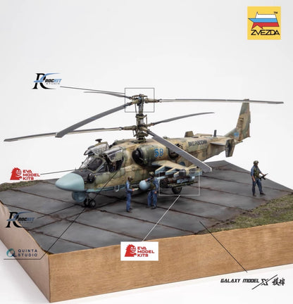 Custom Built Kamov Ka-52 Alligator Desert Camouflage 1/48 Display Model