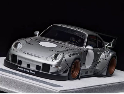 FuelMe 1/18 Porsche 993 RWB “Silver Pig” Resin Model