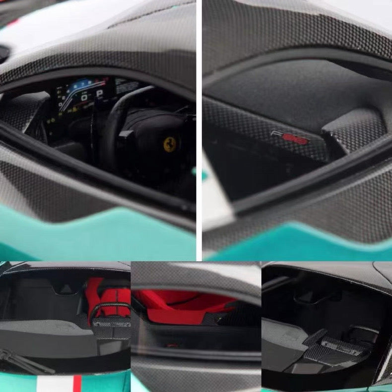 BBR 1/18 Ferrari F80 Gem Green Metallic Resin Model