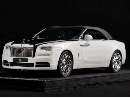 HH 1/18 Rolls-Royce Dawn White & Black Two-Tone Resin Model