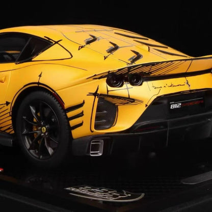 BBR 1/18 Ferrari 812 Competizione ART Series Resin Model