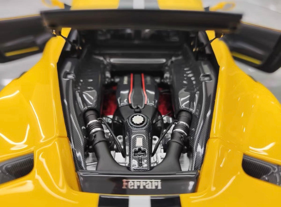 DM Model 1/18 Ferrari 488 Pista Fully Open Resin Model Limited 10