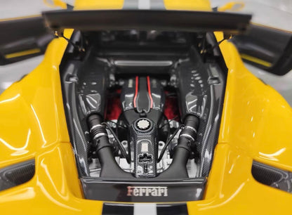 DM Model 1/18 Ferrari 488 Pista Fully Open Resin Model Limited 10