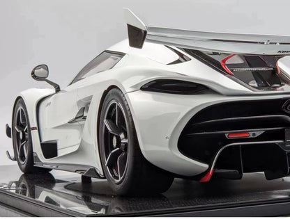 Frontiart 1:8 Koenigsegg Jesko Crystal White Resin Model with Display Case