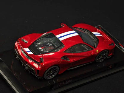 Amalgam 1/18 Ferrari 488 Pista Rosso Corsa Resin Model