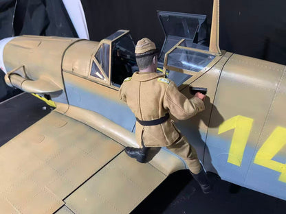 Pre-Order BF-109G-6 1/6 Scale Museum Display Cockpit Scene Hartmann / Galland Tribute Edition