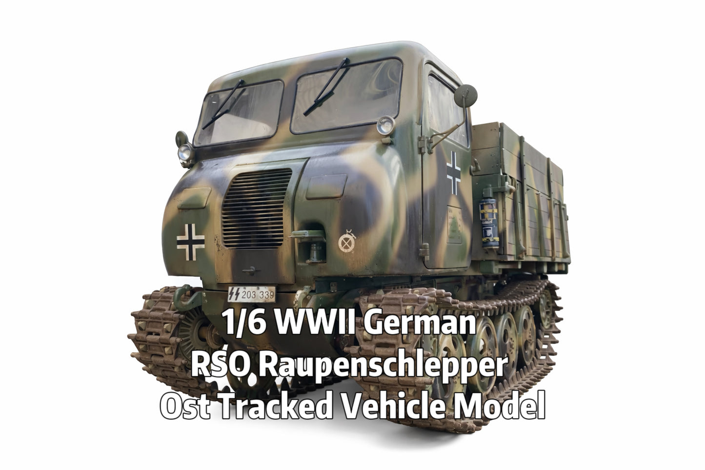 1/6 WWII German RSO Raupenschlepper Ost Tracked Vehicle Model
