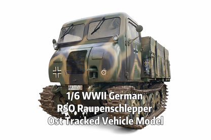 1/6 WWII German RSO Raupenschlepper Ost Tracked Vehicle Model