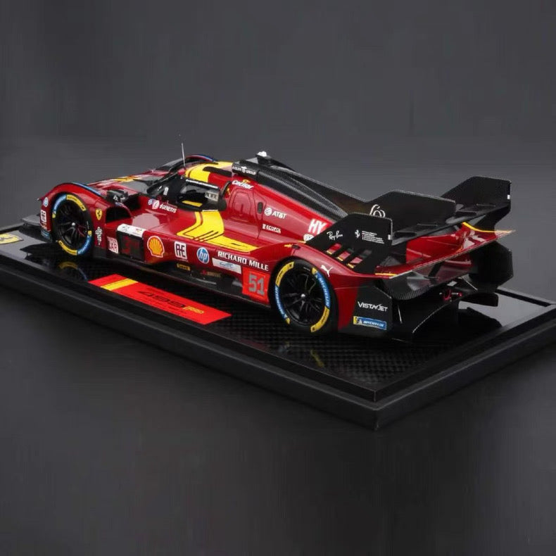 BBR 1/18 Ferrari 499P #51 Le Mans Podium Resin Racing Model