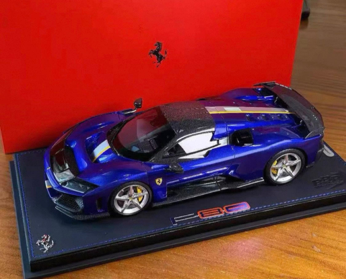 BBR 1/18 Ferrari F80 Resin Model – Metallic Blue