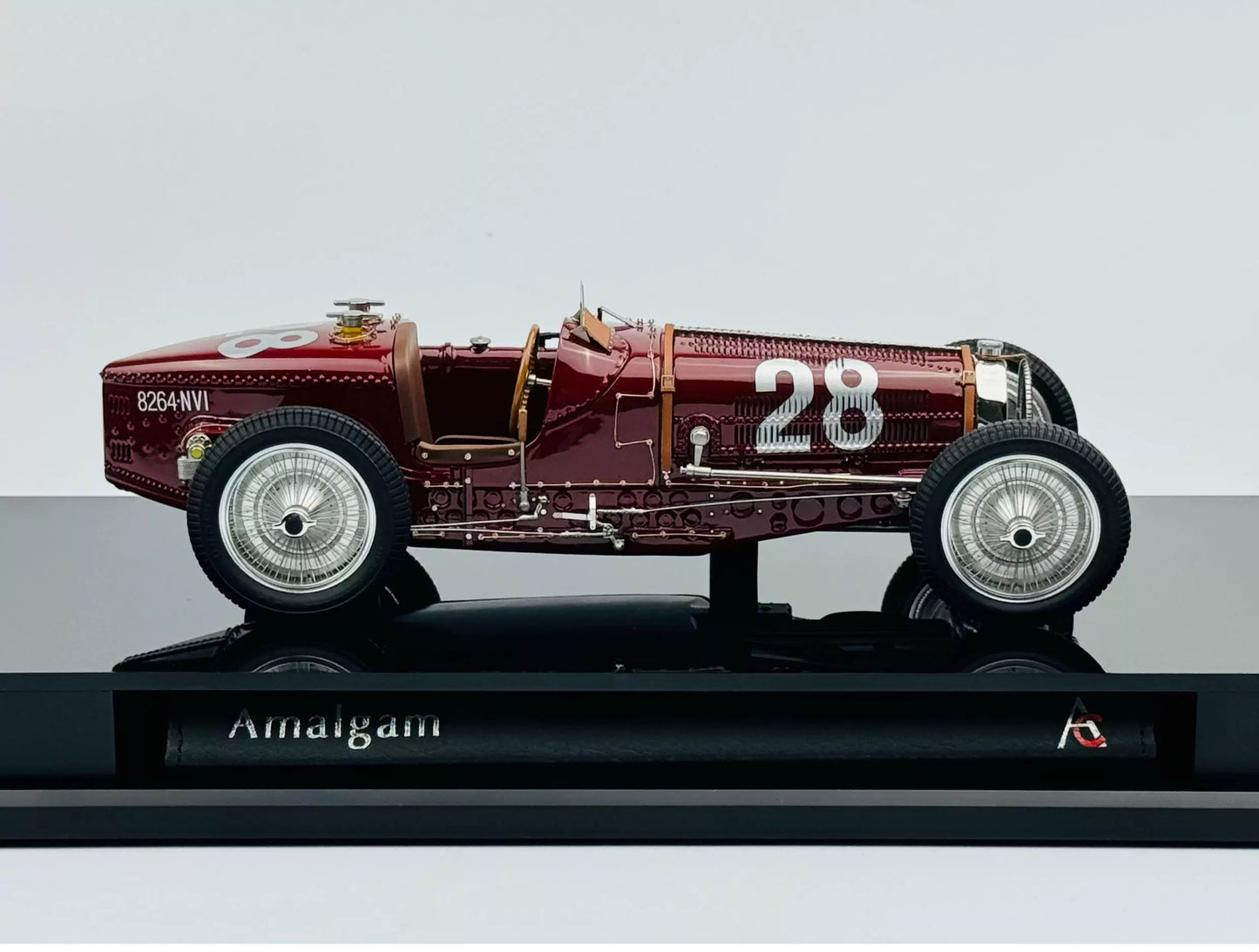 Amalgam 1/18 Bugatti Type 59 1934 Monaco Grand Prix Resin Model