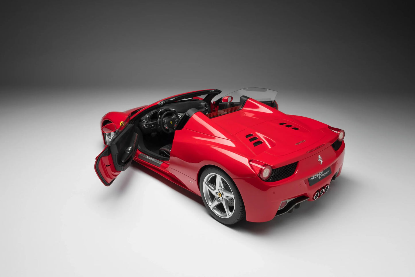 Amalgam 1/8 Ferrari 458 Spider – Rosso Corsa Red Convertible | Air Shipping from China