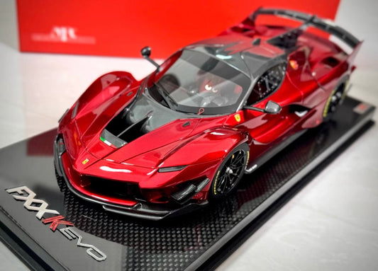 MR Collection 1/18 Ferrari FXX-K Evo Metallic Red Carbon Base