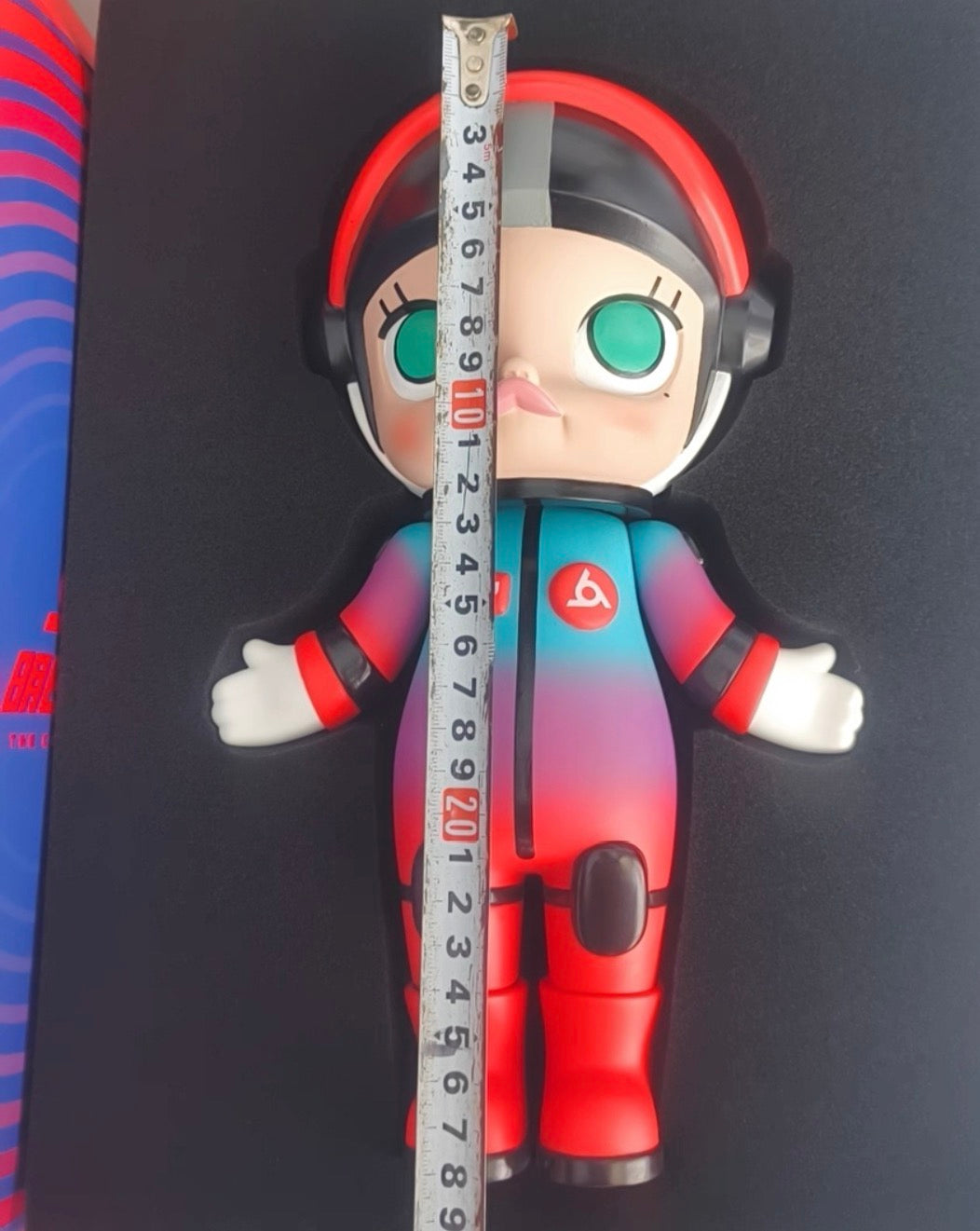 Pop Mart Molly Astronaut Orange Giant Edition Rare Prototype Statue 28cm