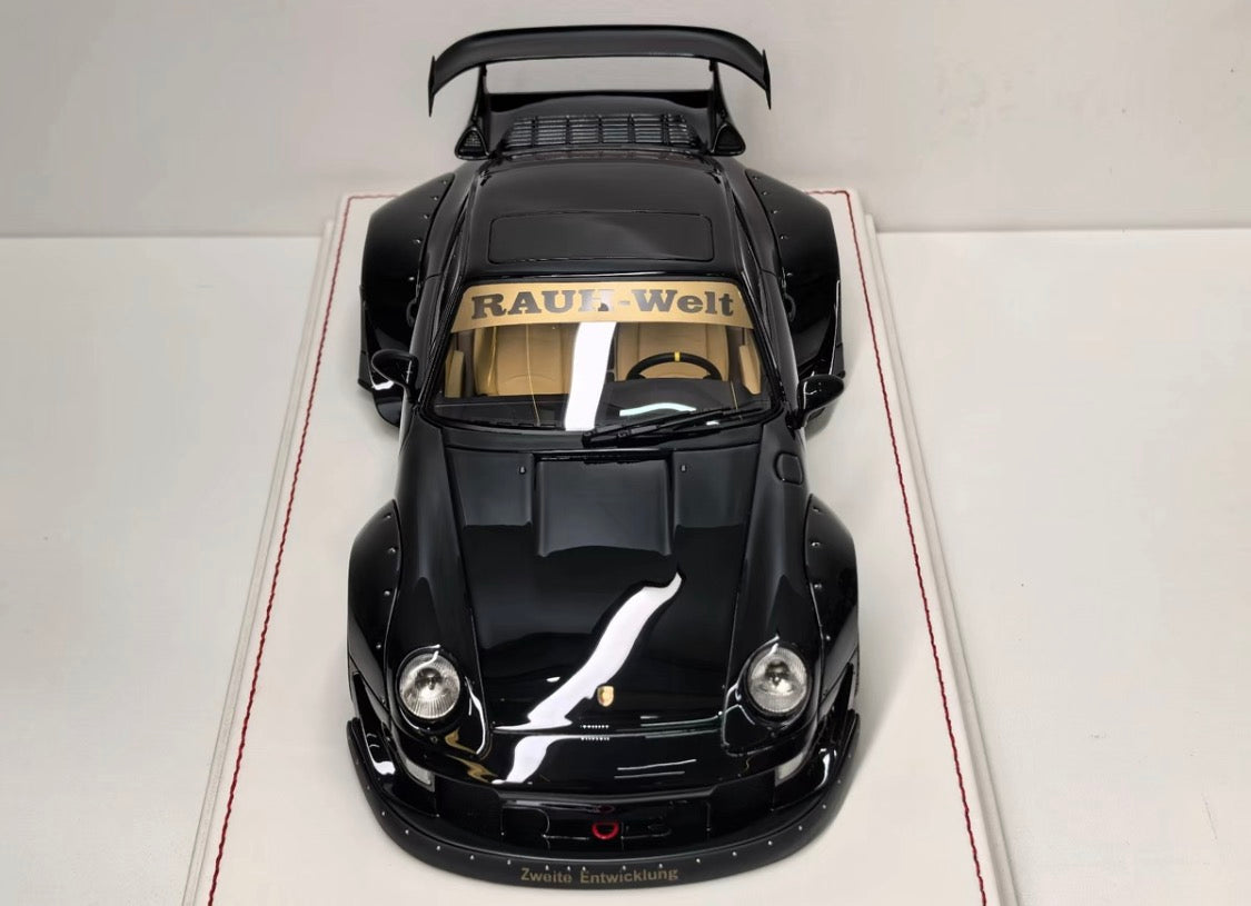 Davis & Giovanni Porsche 911 (993) RWB Black Gold Limited Edition 1/18 Resin Model